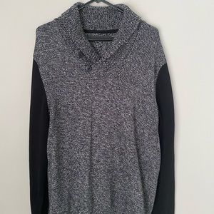 Black and grey sweater